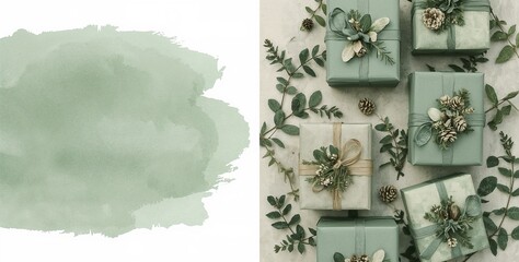 Christmas and New Year Theme Background with Space for Adding Text