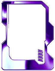 Futuristic Purple Tech Frame Set for Graphic Design