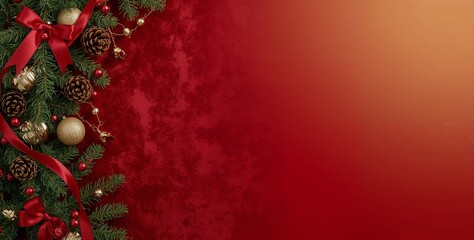 Christmas and New Year Theme Background with Space for Adding Text