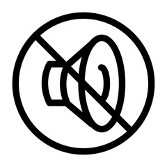 Mute speaker icon