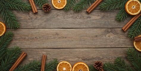 Christmas and New Year Theme Background with Space for Adding Text