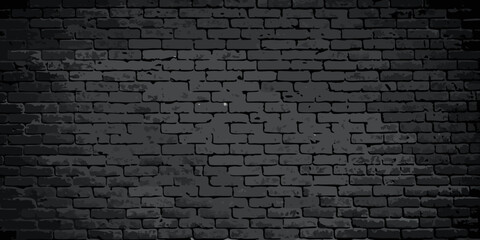 Dark and distressed brick wall texture for backgrounds and overlays