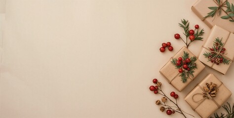 Christmas and New Year Theme Background with Space for Adding Text