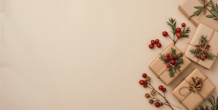 Christmas and New Year Theme Background with Space for Adding Text