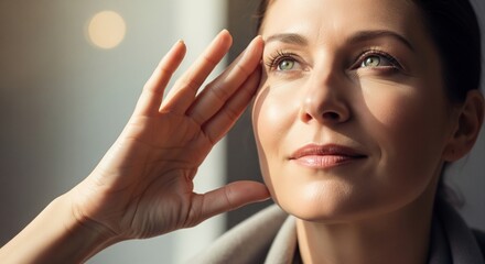 Hopeful Eyes Looking Forward