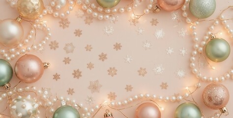 Christmas and New Year Theme Background with Space for Adding Text