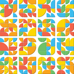 Quarter circle pie themed bento grid layouts for modern design work