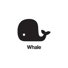 whale icon design template