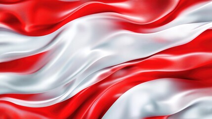 kimono. Elegant flowing red and white silk patterns in abstract Japanese textile design. event programs, museum guides, designed for cultural heritage projects and event programs.