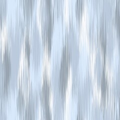 Obraz premium Modern Ikat Winter Stripe Ikat: Vertical Streaked Texture in Blue, Gray, and White with Frosted Motion