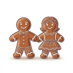 Gingerbread Couple Cookies, Christmas Treats, Sweethearts