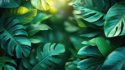 green leaves background