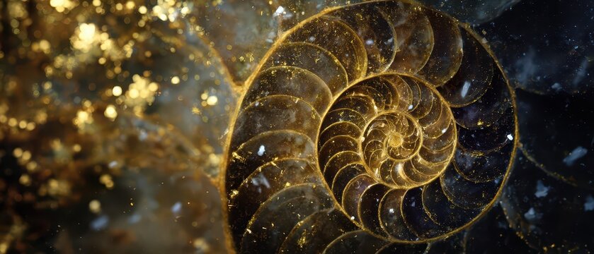 Golden spiral reveals beauty of the new year