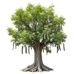 Curupay Angico Anadenanthera colubrina tree with roots