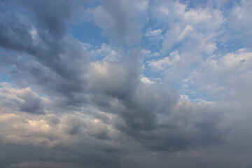 The vast blue sky and clouds sky