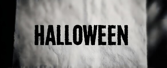 Halloween text featuring a clear stylized and readable font design.