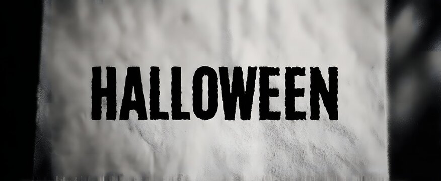 Halloween text featuring a clear stylized and readable font design.