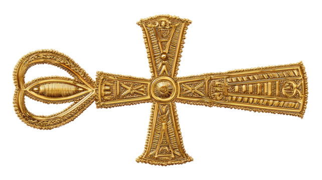  Ankh symbol ancient Egyptian key of life emblem with detailed design and historical significance perfect for cultural and educational projects isolated on white background