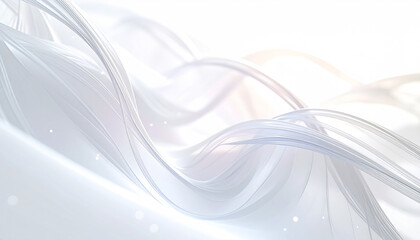 透明感のある白い波が広がる抽象的な背景。美容・テクノロジー・AI・プレゼン資料などに最適な高精細デザイン。
Abstract white flowing wave background with transparent layers, perfect for beauty, technology, and AI presentations.