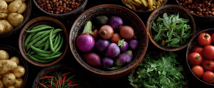 Diverse cultures join like a colorful quilt to savor a global autumn bounty together