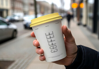 Hand Holding Coffee Cup