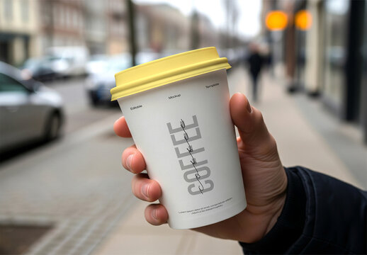 Hand Holding Coffee Cup