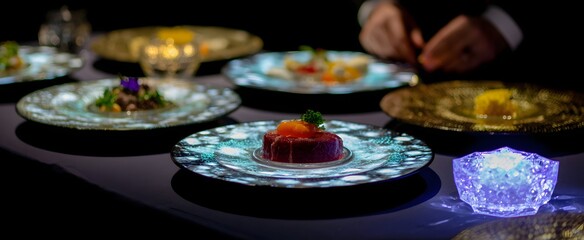 multi-sensory dining experience combining interactive cuisine with immersive ambient features