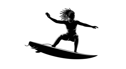 Dynamic surfer carving through waves with style and confidence, a striking visual for adventure, sports, and summer lifestyle marketing needs