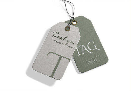 Label Tag Mockup Set