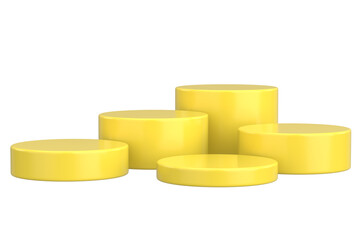 Modern Product Podium. 3D Backdrop. 3D illustration.