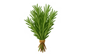 Fresh rosemary sprigs tied together, adding aromatic flavor to cooking, baking, and healthy recipes