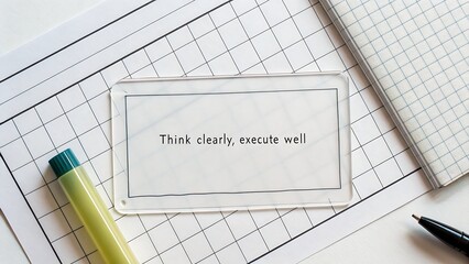 A minimalist translucent sheet overlay with an inspirational quote