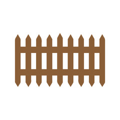 Fence icon set. Simple vector for web design isolated on white background.