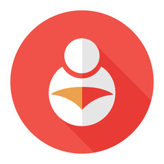 Modern flat vector social media style icons without logos isolated on white background