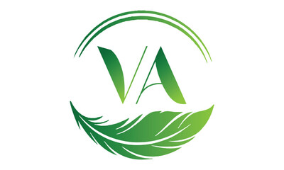 VA or AV letter designs for logo and icons