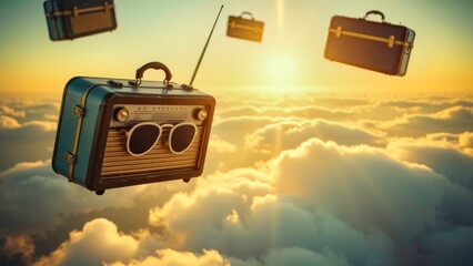 The artistic scene of aerial objects