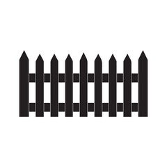 Fence icon set. Simple vector for web design isolated on white background.