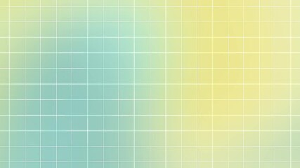 Soft mint yellow pastel background with white grid line patterns creating a calm unicorn vibe ideal for celebration themes digital design and modern decoration projects