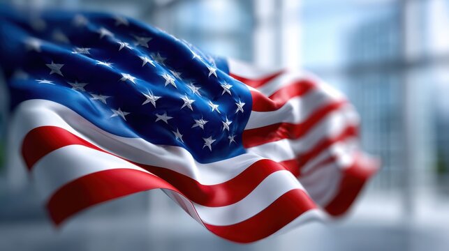American Flag Stock Photo - Patriotism, Business, USA, United states