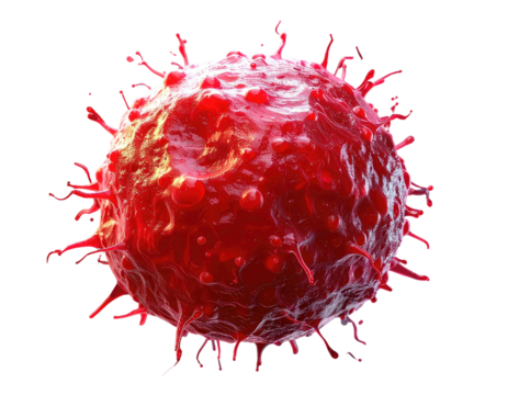 Close-up 3D render of a virus, exhibiting intricate surface details and spiky protrusions
