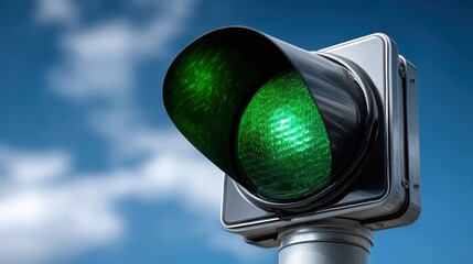 Green Traffic Light Stock Photo: Go Ahead, Success Awaits!, Green light