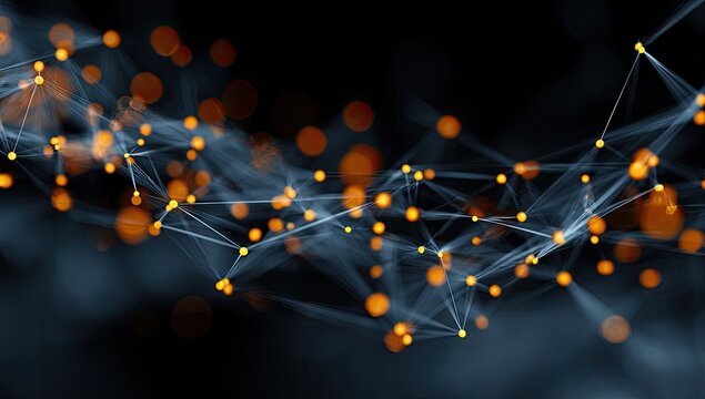Abstract network of interconnected points (1)