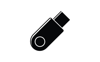 Black silhouette of a utility knife with retracted blade