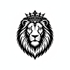 Obraz premium African premium lion silhouette head