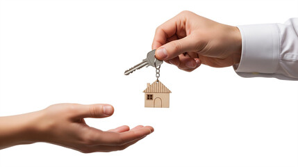 Handing Over House Keys - A Symbol of Homeownership and Real Estate Transactions