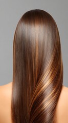 Naklejka premium Shiny, smooth, healthy long hair from behind.