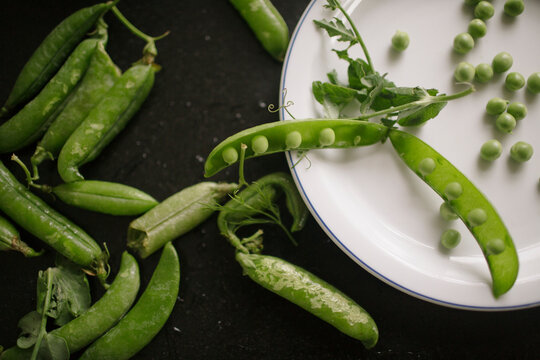 fresh green sweet pea