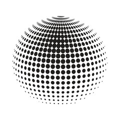 Modern Minimalist Globe Icon with scalable Vector Illustration Isolated on White