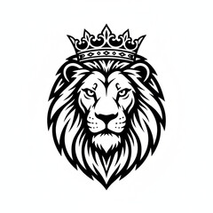 Obraz premium African premium lion silhouette head