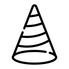 party hat line icon